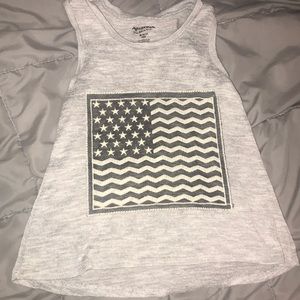 Girls size 10/12 American flag tank top